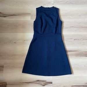 Navy High Neck Dress, Size 2